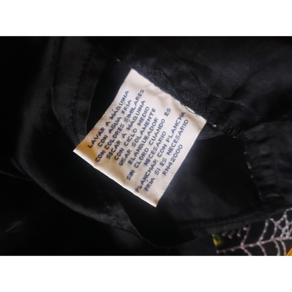 Vintage 90s Y2K Basic Editions Halloween Vest Black Pumpkins Black Cat Lgtwt Lrg - Picture 5 of 6